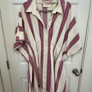 Exquise Tobie Dress- Pink and Cream